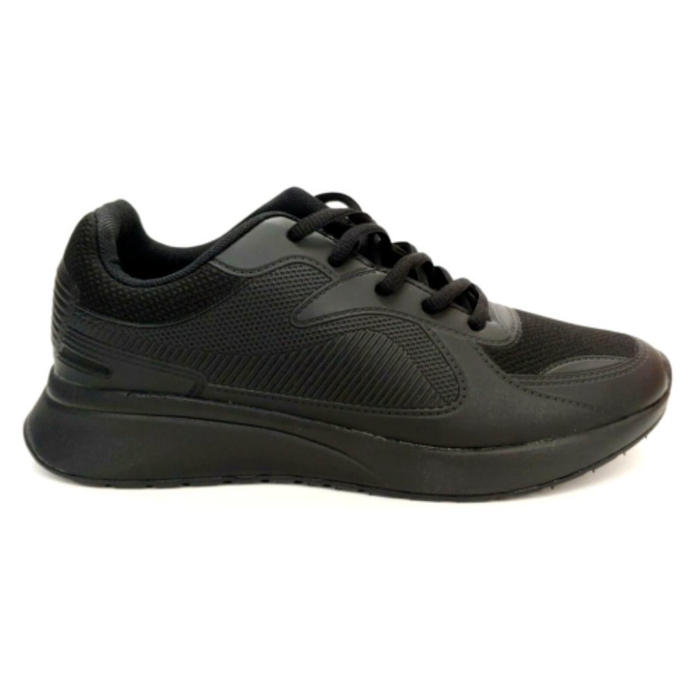 JABASIC Womens Athletic‎ ST2507 Lightweight Lace Up Sneakers Black 8 New